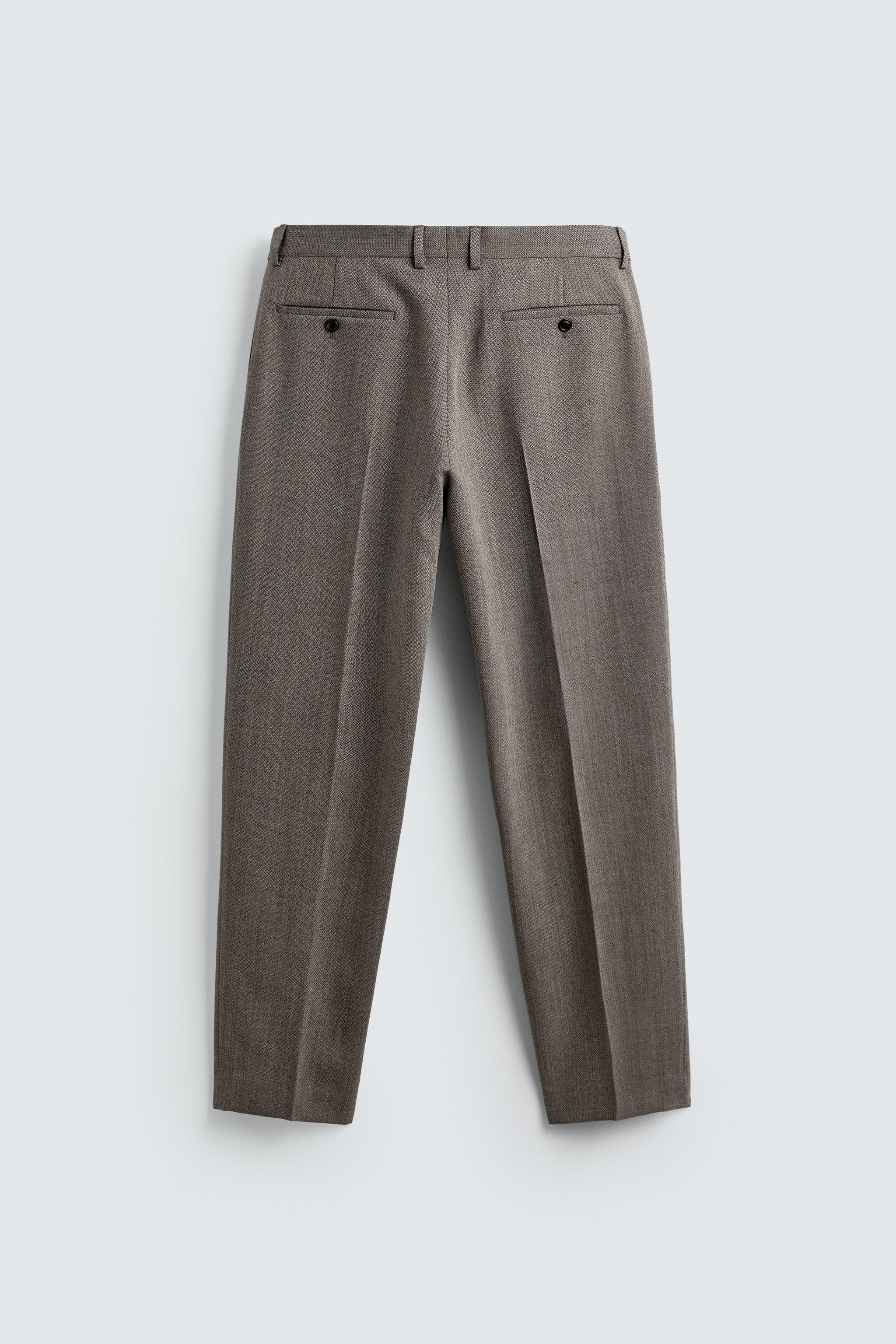 100% WOOL SUIT PANTS